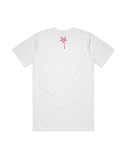 Bad App Pink Tag Tee White