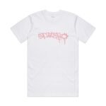 Bad App Pink Tag Tee White