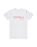 Bad App Pink Tag Tee White
